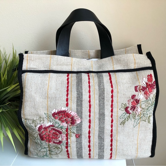 ❌SOLD❌Zara | Weekender Embroidered Bag - Picture 2 of 15